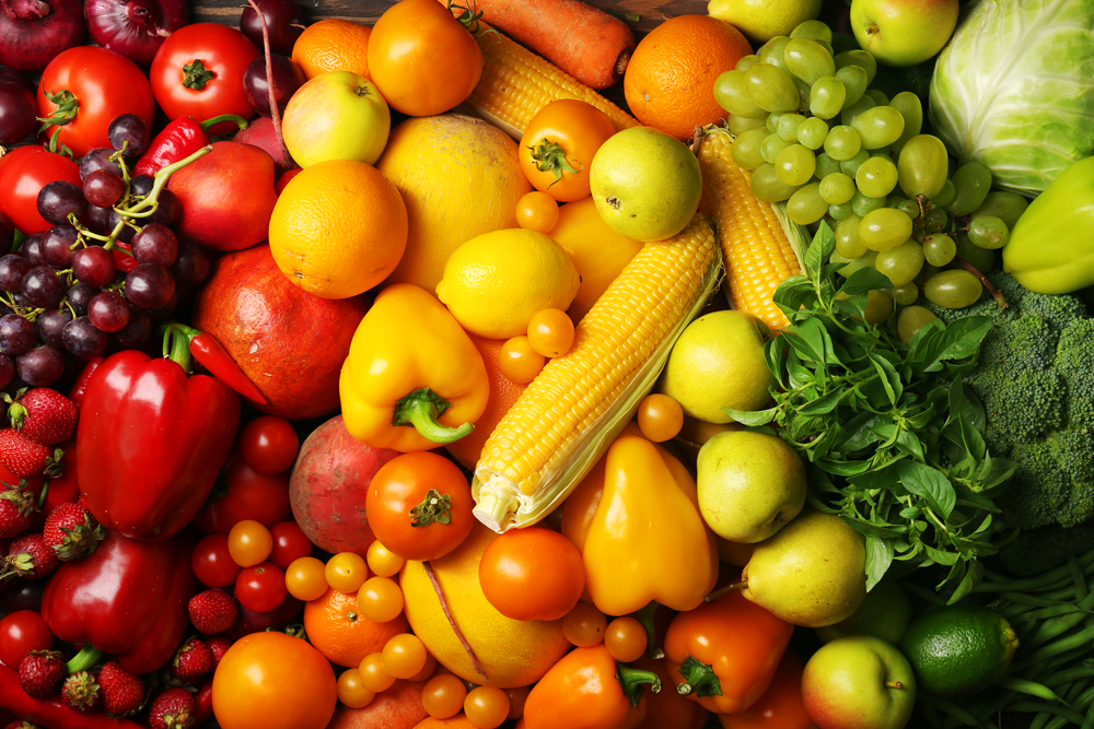 sayur-sayuran dan buah-buahan antioksidan