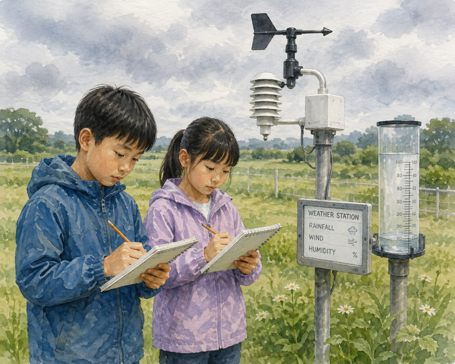 climate change, climate education, weather observation, weather, humidity, rainfall, temperature