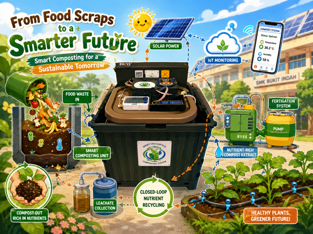 food scraps, smk bukit indah, asian youth innovation award, AYIA