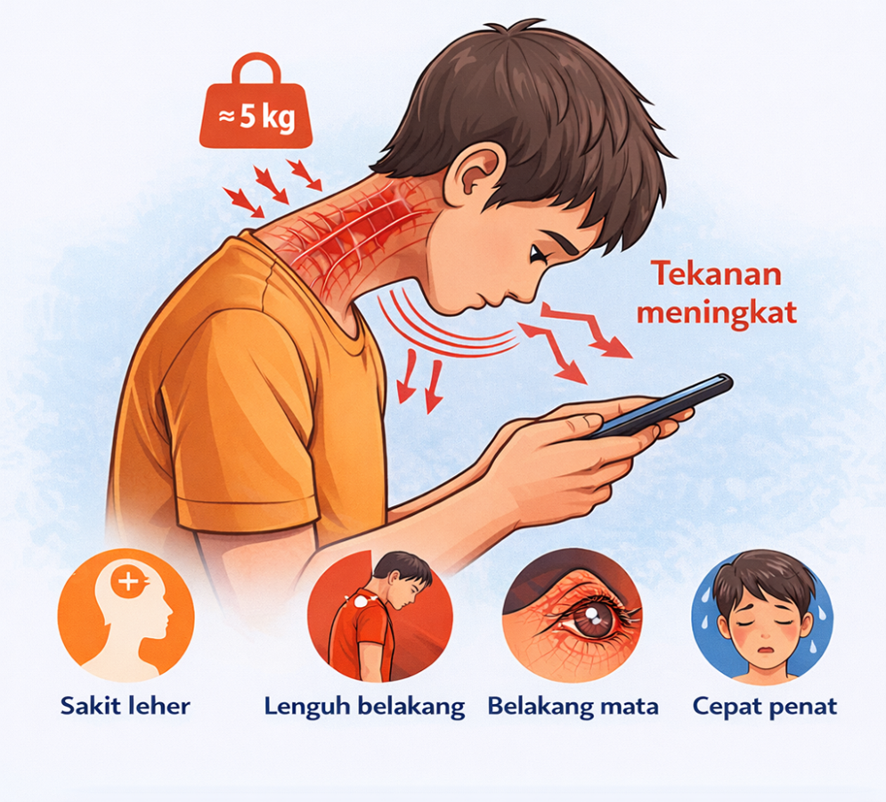 gajet, penggunaan gajet berlebihan, letih
